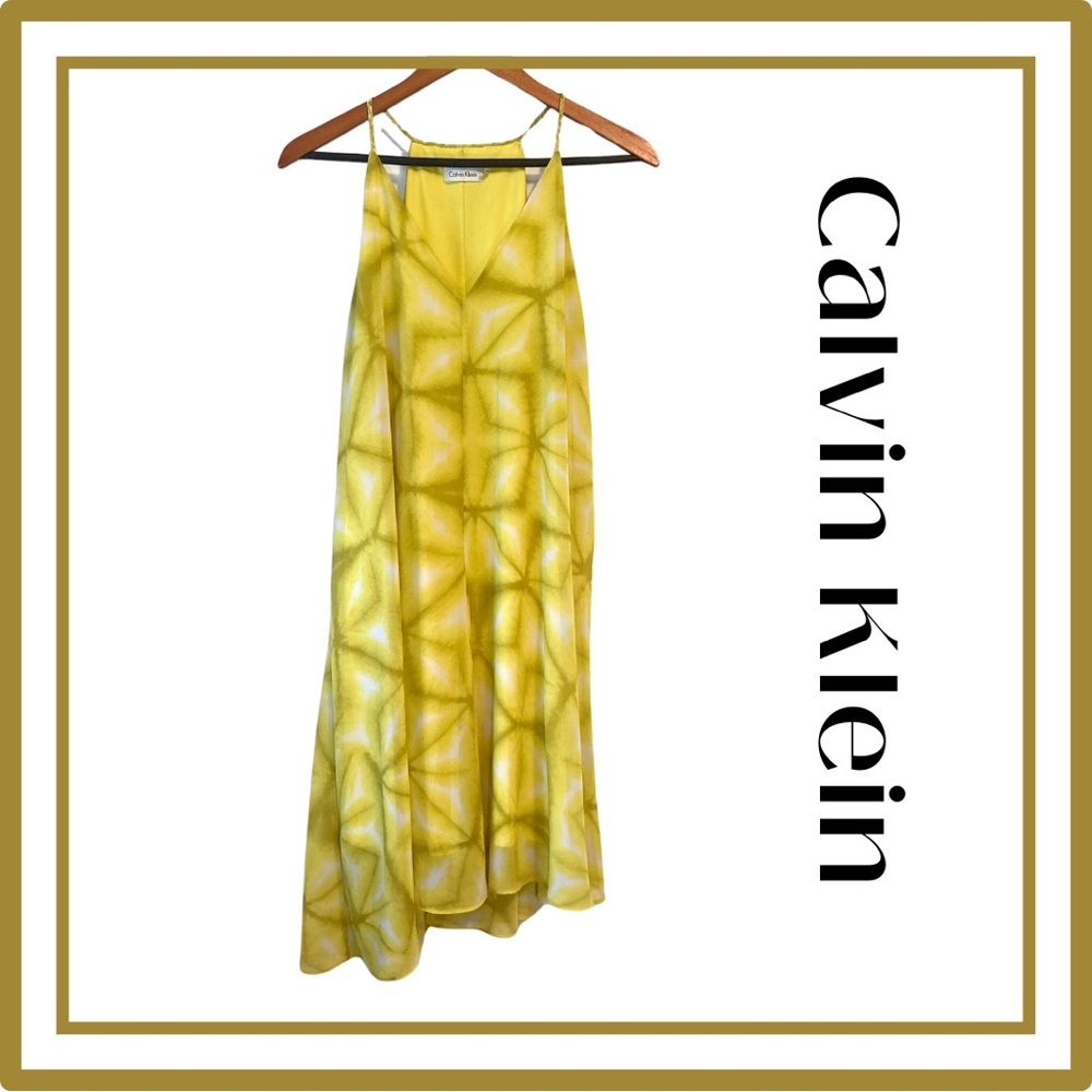 🐝  5/$18 CALVIN KLEIN Beautiful Flowy Maxi Dress Size S